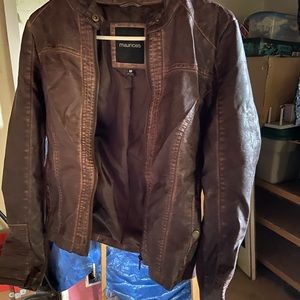 Brown Learher Jacket. Maurice’s. Medium.